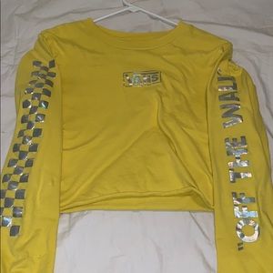 Cropped long sleeve top